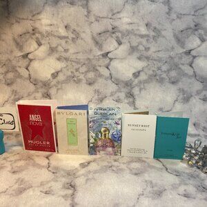Lot of 5 Mugler,Bvlgari,Guerlain,AllSaints,Tiffany,Nova,Vert,Salvaggia-5pc-NEW